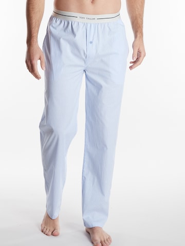 Pantalon de pyjama TOM TAILOR en bleu : devant
