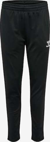 Regular Pantalon de sport 'ESSENTIAL' Hummel en noir : devant