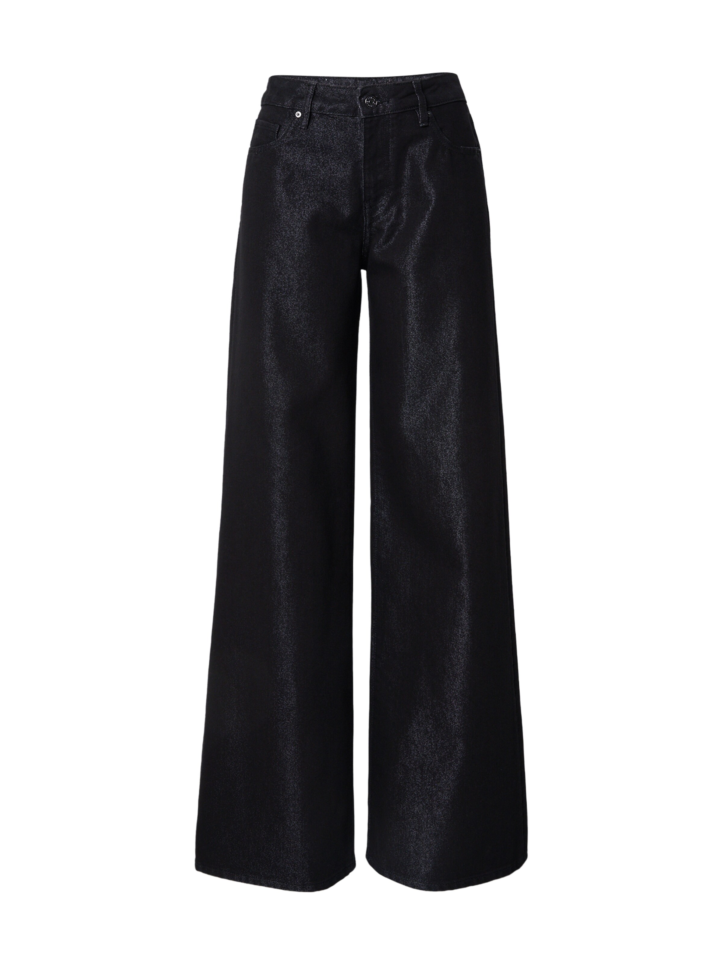 ARMANI EXCHANGE Bő szár Farmer - fekete: elől
