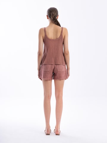 Haris Cotton - Top 'Haris' en marrón