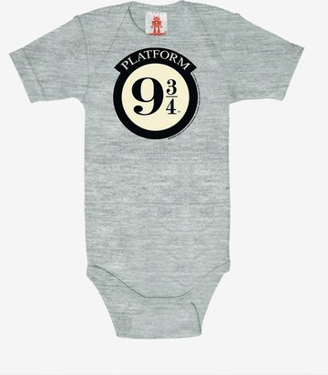 LOGOSHIRT Romper/Bodysuit 'Harry Potter - Hogwarts Express-Print' in Grey