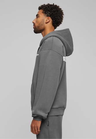 Prohibited Zip-Up Hoodie in Grey