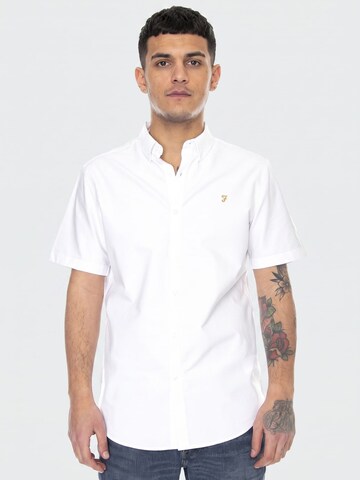 FARAH Comfort fit Overhemd 'Brewer' in Wit: voorkant