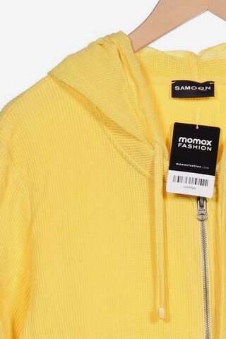 SAMOON Sweatshirt & Zip-Up Hoodie in 4XL in Yellow