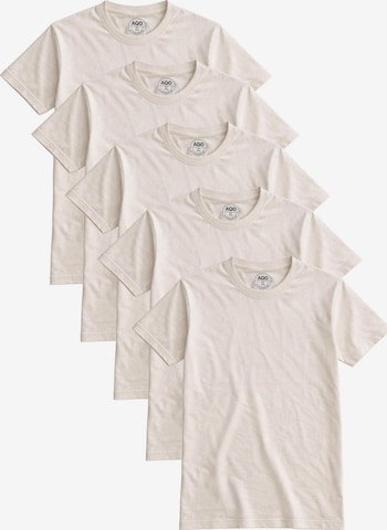 A Question Of (AQO) Shirt in White: front