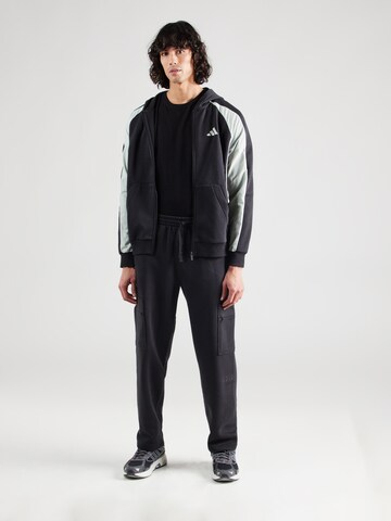 ADIDAS SPORTSWEAR Sports sweat jacket 'ESS' in Black