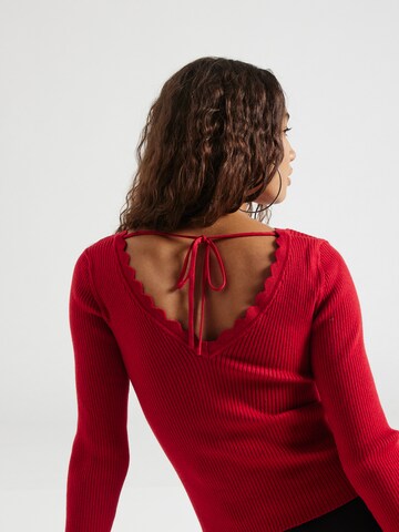 ABOUT YOU Sweater 'Elsa' in Red