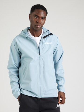 ADIDAS TERREX Яке Outdoor в синьо: отпред