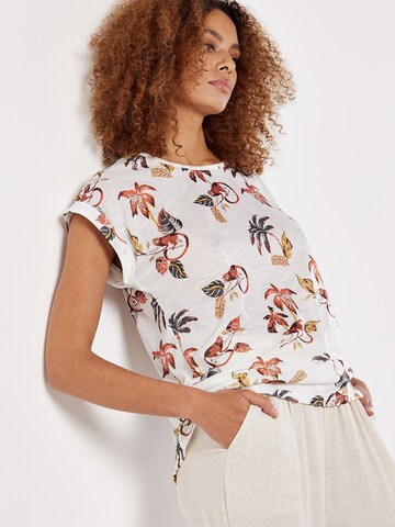 Apricot T-Shirt in Weiß