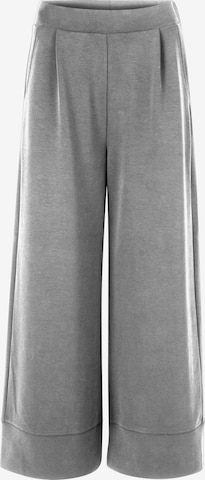 Rich & Royal Pleat-Front Pants in Grey: front