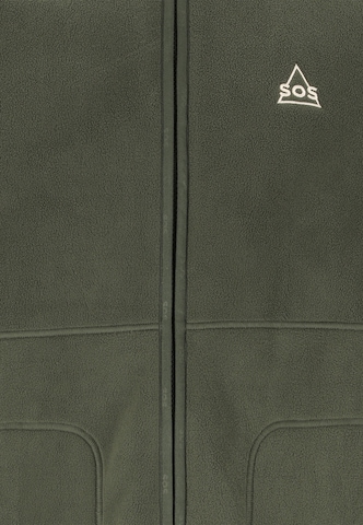 SOS Funktionele fleece-jas 'Munson' in Groen