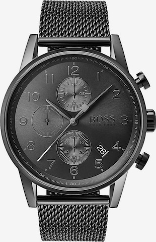 Orologio analogico 'Montre Homme Hugo Boss Navigator Chronograph 1513674' di HUGO BOSS in nero: frontale