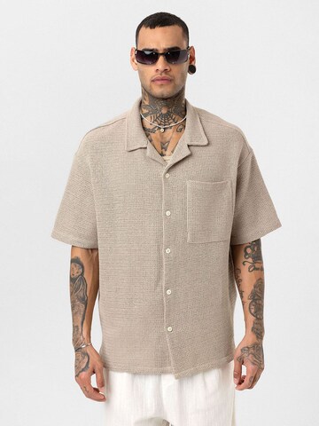 Dandalo Comfort Fit Hemd 'Gerrit' in Beige: Vorderseite
