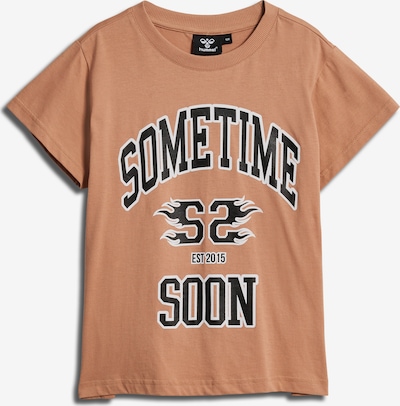 SOMETIME SOON Shirt in orange / schwarz / weiß, Produktansicht