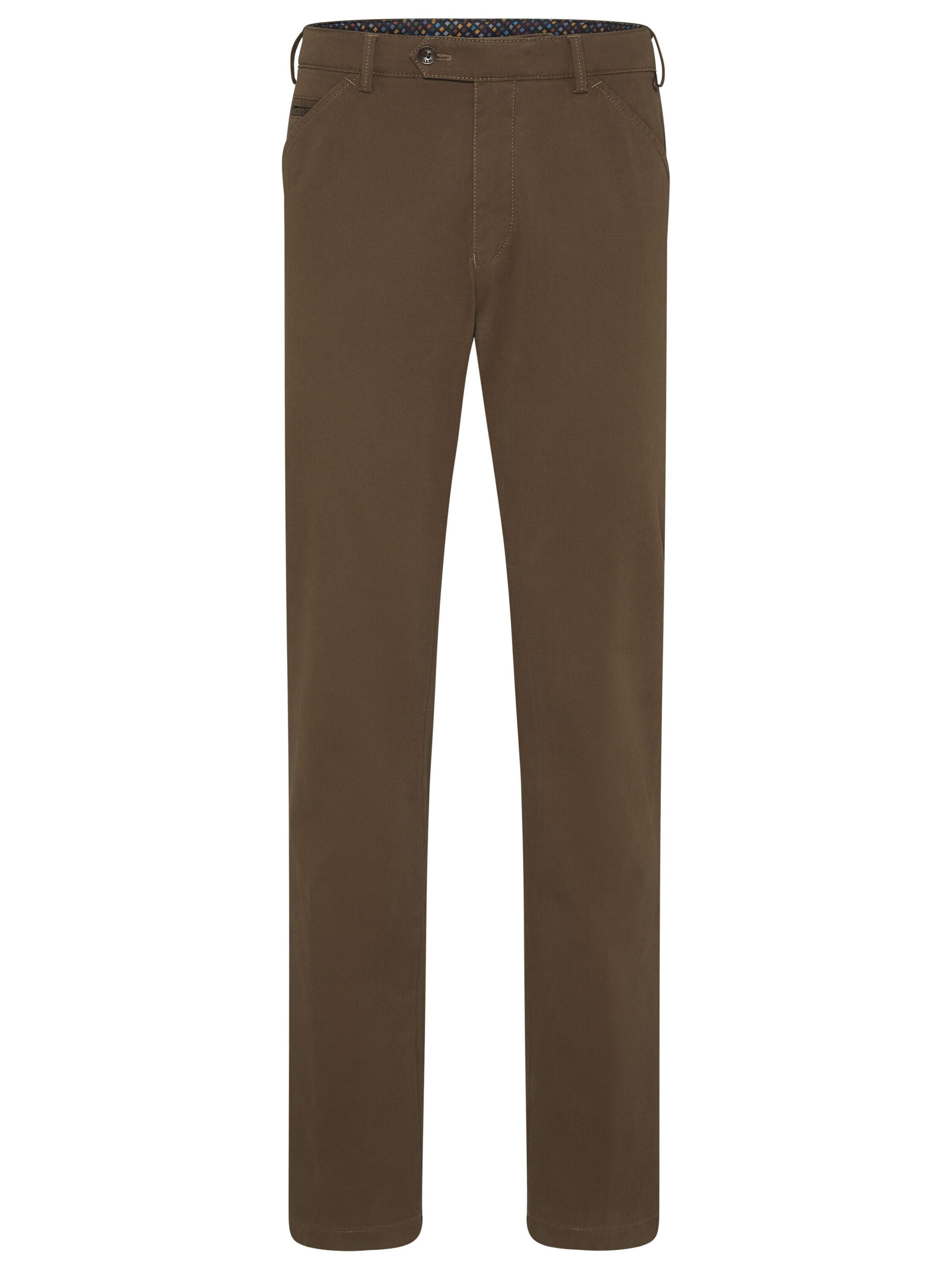 MEYER Chino in Bruin: voorkant