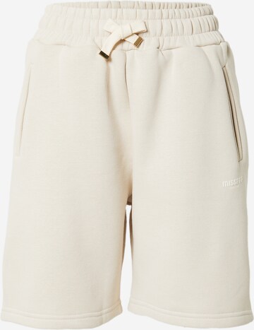 Misspap Regular Shorts in Beige: predná strana