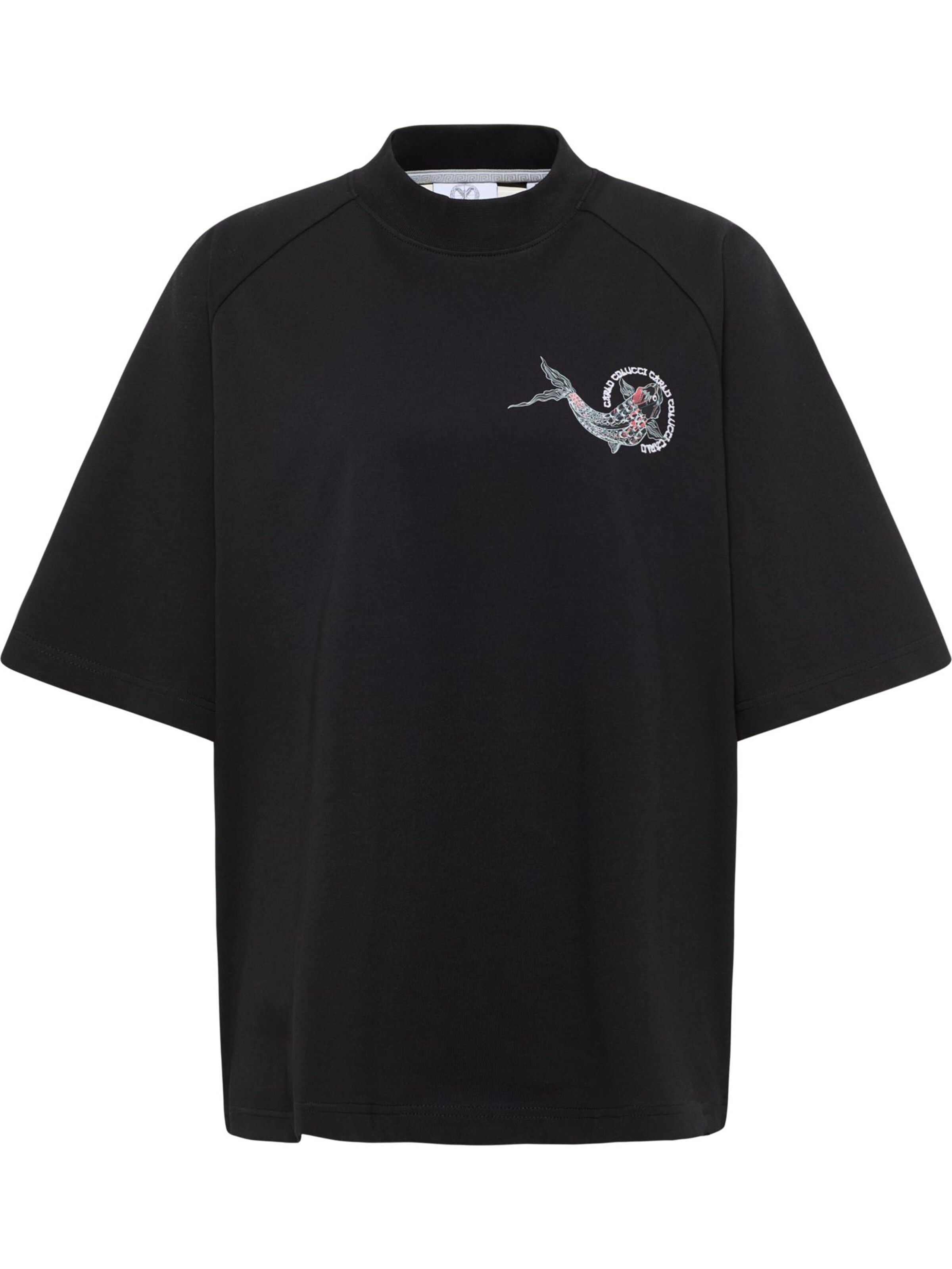 T-Shirt 'Dorigoni' Carlo Colucci en noir : devant