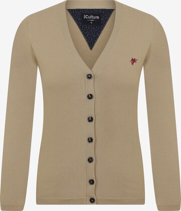 Cardigan 'Mercede' DENIM CULTURE en beige : devant