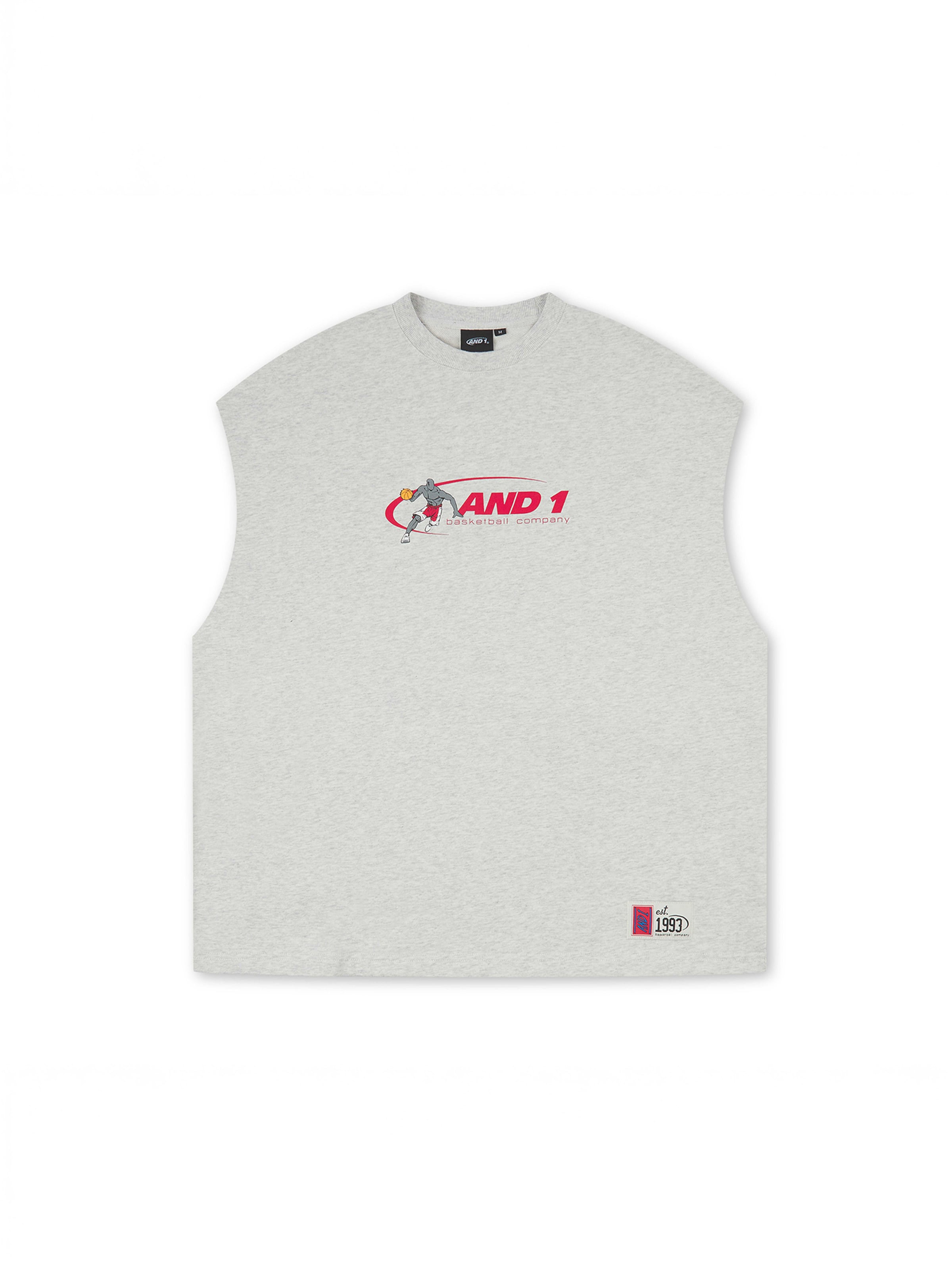 AND1 Bluzka sportowa 'Timeout' w kolorze szary: przód