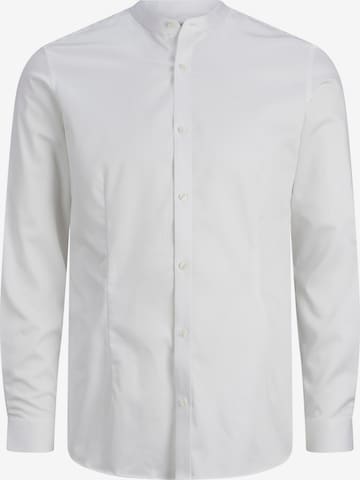 JACK & JONES Slim fit Button Up Shirt 'PARMA' in White: front