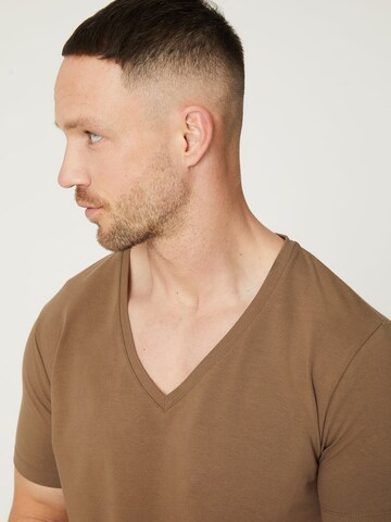 DAN FOX APPAREL Shirt 'Samuel' in Braun