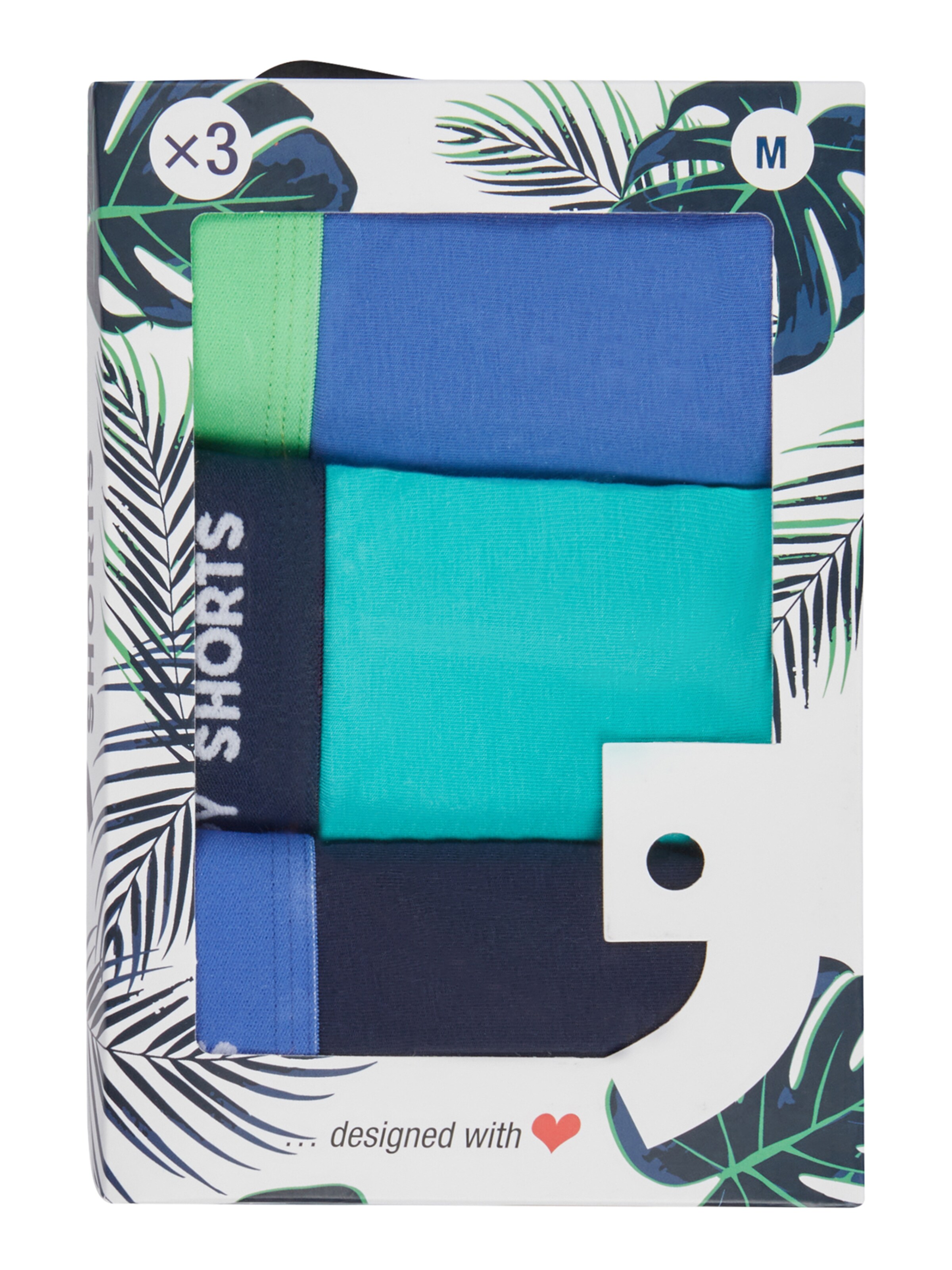 Happy Shorts Boxershorts ' Jersey ' in Gemengde kleuren