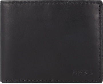 Porte-monnaies 'Derrick' FOSSIL en noir : devant