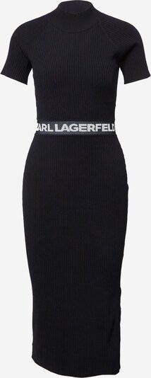 Rochie tricotat Karl Lagerfeld pe negru / alb, Vizualizare produs