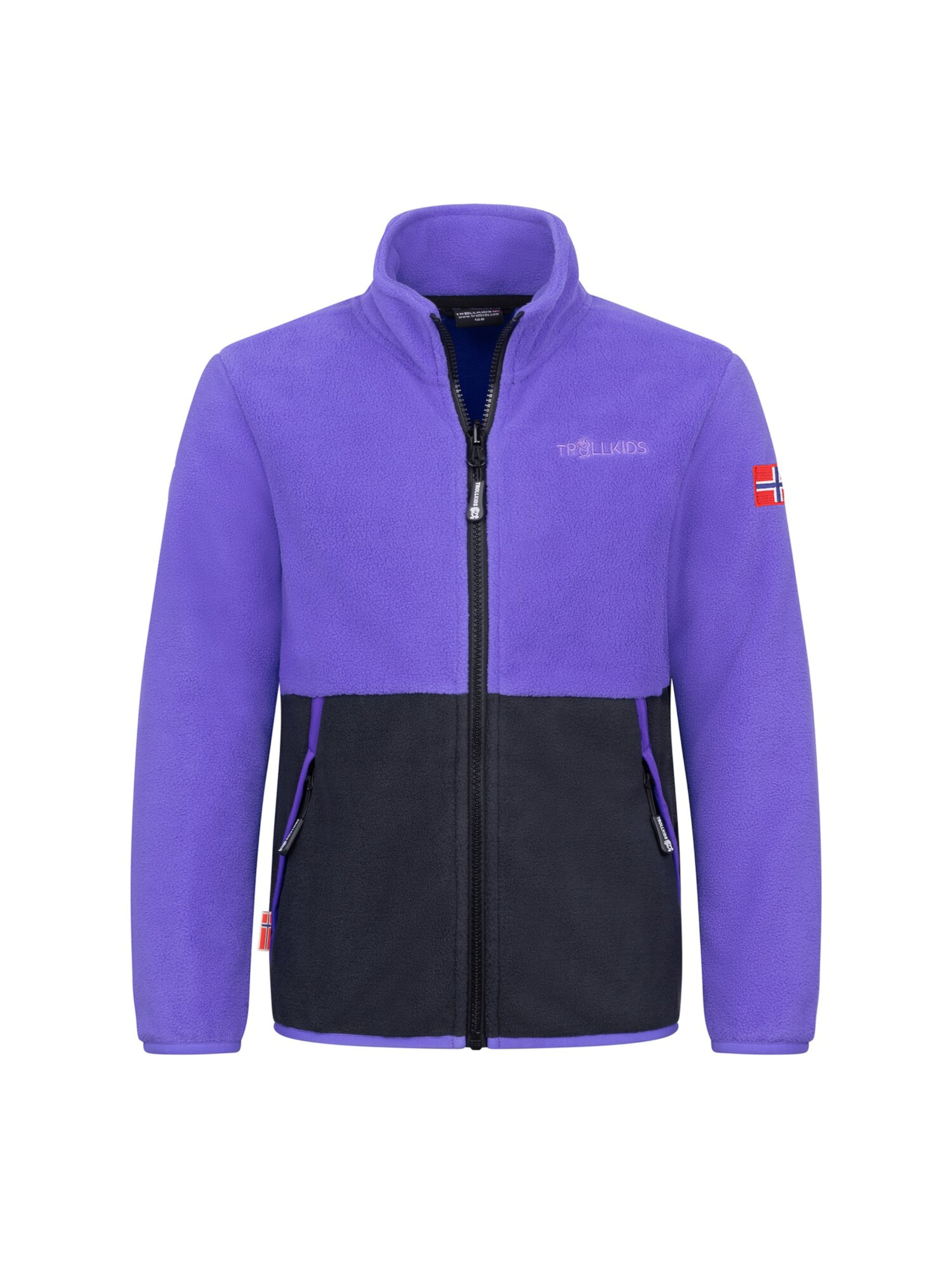 TROLLKIDS Athletic Fleece Jacket in Purple: front