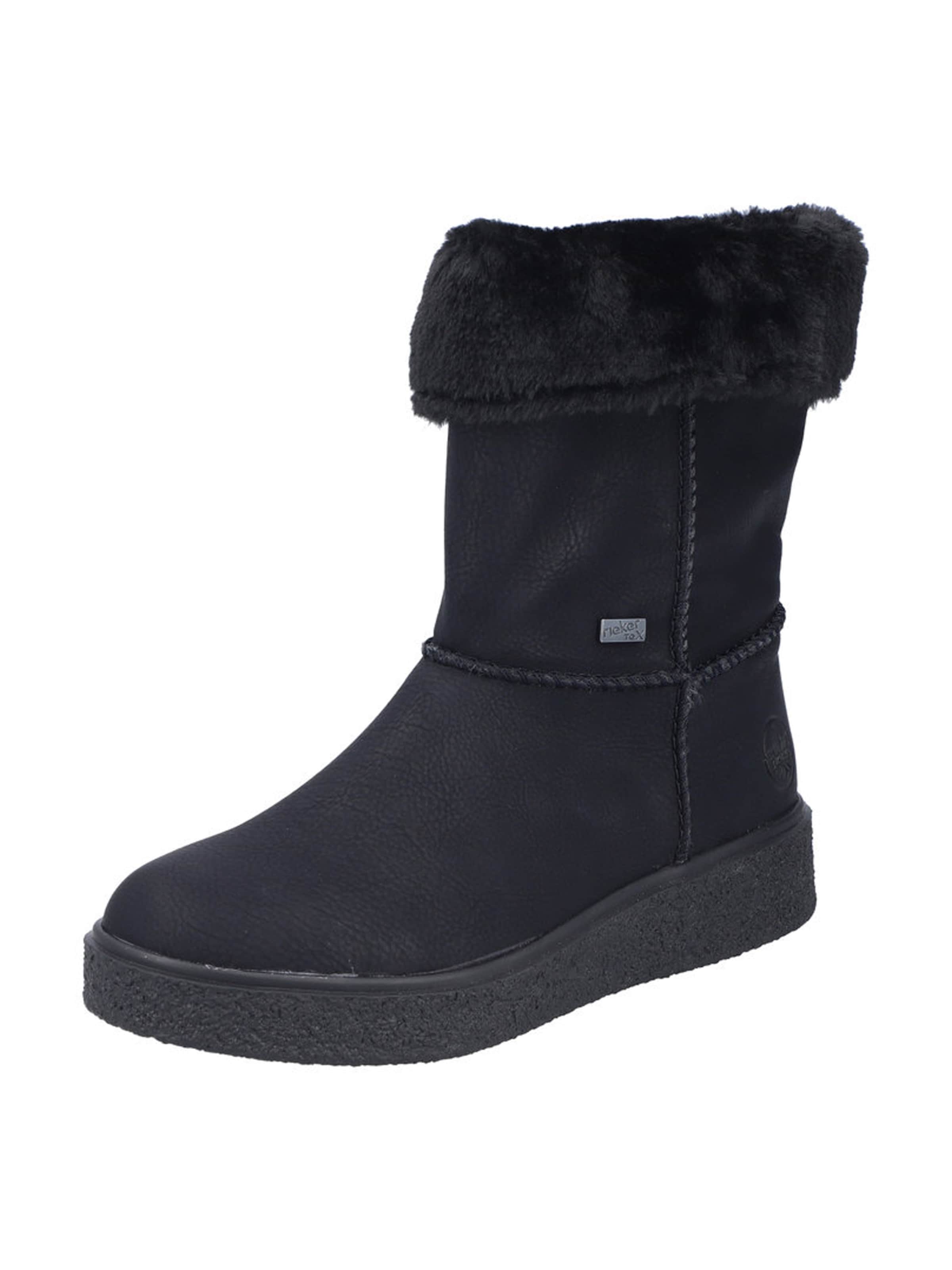 Rieker Сапоги в Черный: спереди