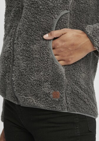 Oxmo Fleece jas 'Telsa' in Grijs