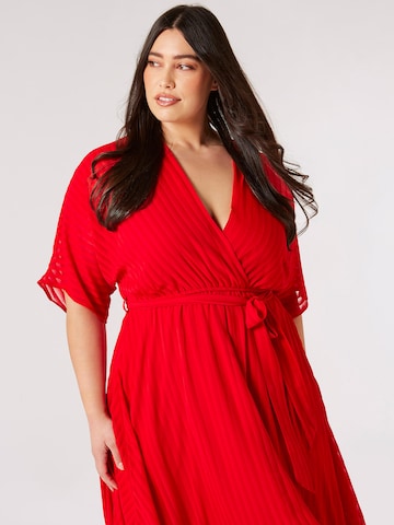 Apricot Cocktail Dress in Red
