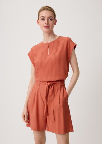 Wide Leg Pantalon COMMA en orange : devant