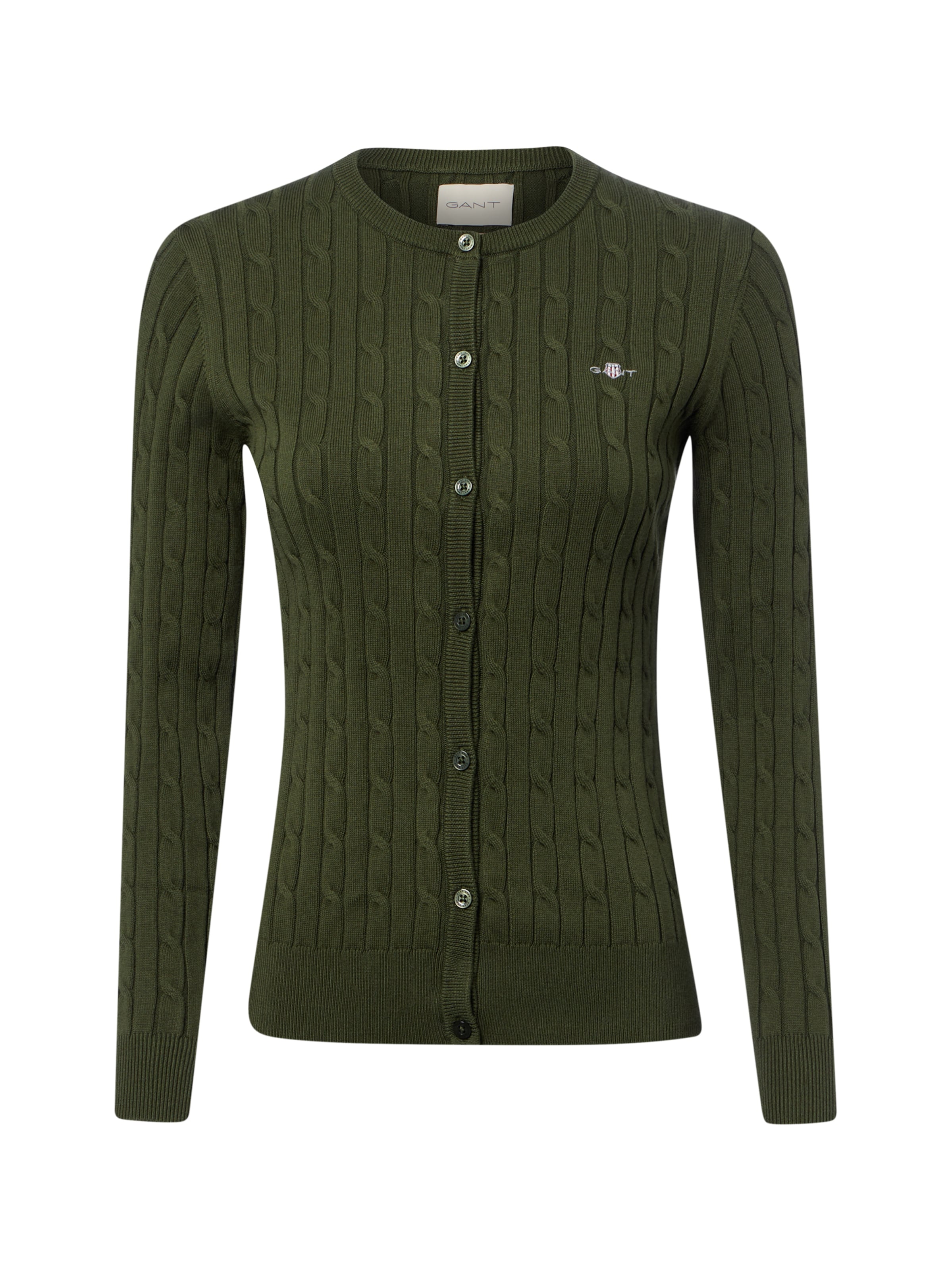 GANT Knit cardigan in S in Olive, Item view