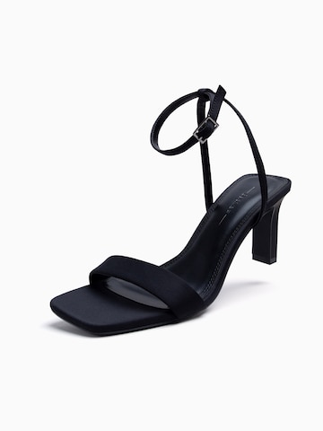 Bershka Strap sandal in Black