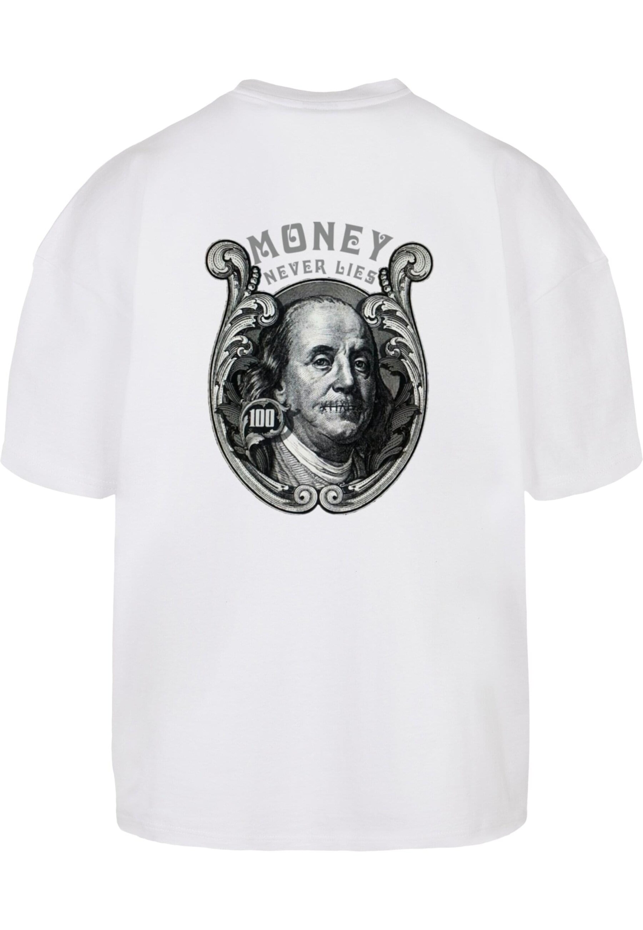 2Y Studios Shirt 'MONEY NEVER LIES' in White