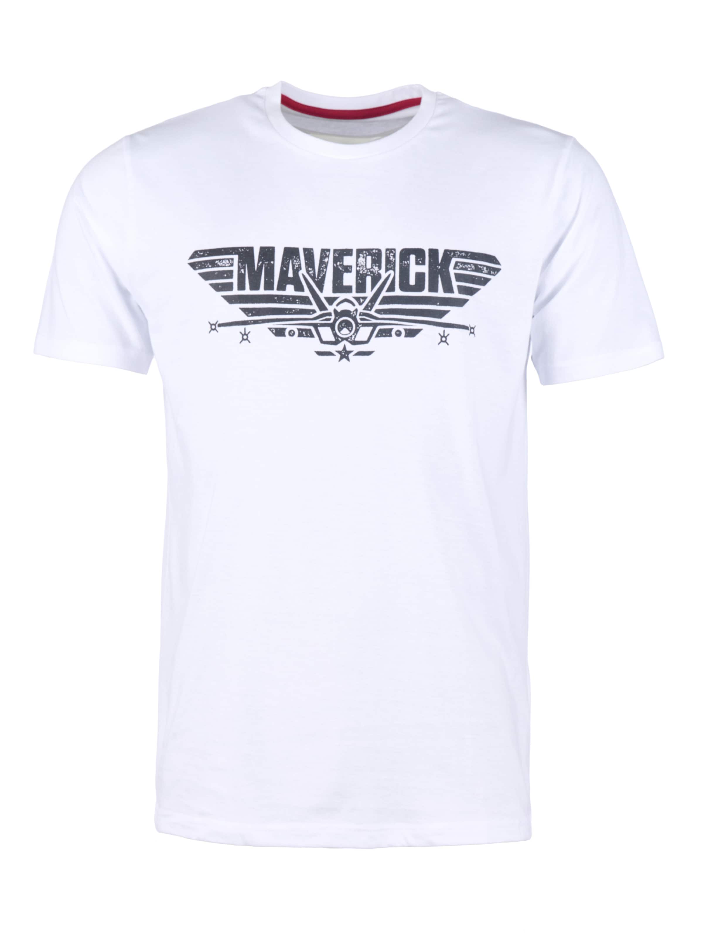 TOP GUN Shirt in Weiß: Vorderseite
