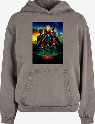 ABSOLUTE CULT Sweatshirt 'Captain Marvel - Movie Starforce' in Grau: predná strana