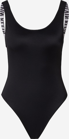 juoda Calvin Klein Swimwear Biustjė Maudymosi kostiumėlis: priekis