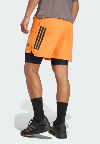 ADIDAS PERFORMANCE Loosefit Sportshorts 'D4T PrimeLift' in Orange