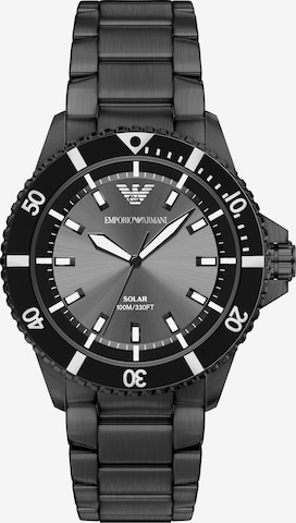 Emporio Armani Analoginen kello 'WORLD EXPLORER' värissä harmaa: etupuoli