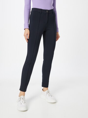 Coupe slim Pantalon GERRY WEBER en bleu : devant