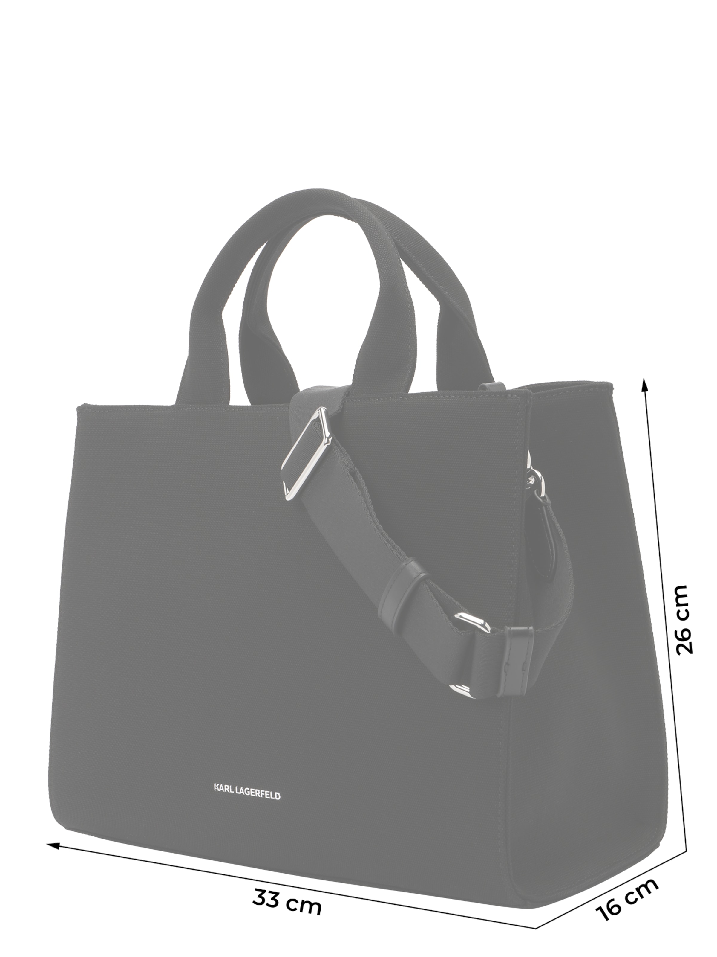 melns Karl Lagerfeld Rokassomiņa