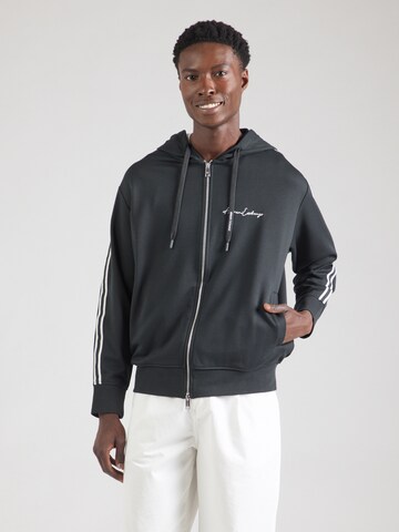 ARMANI EXCHANGE Кофта на молнии в Синий: спереди