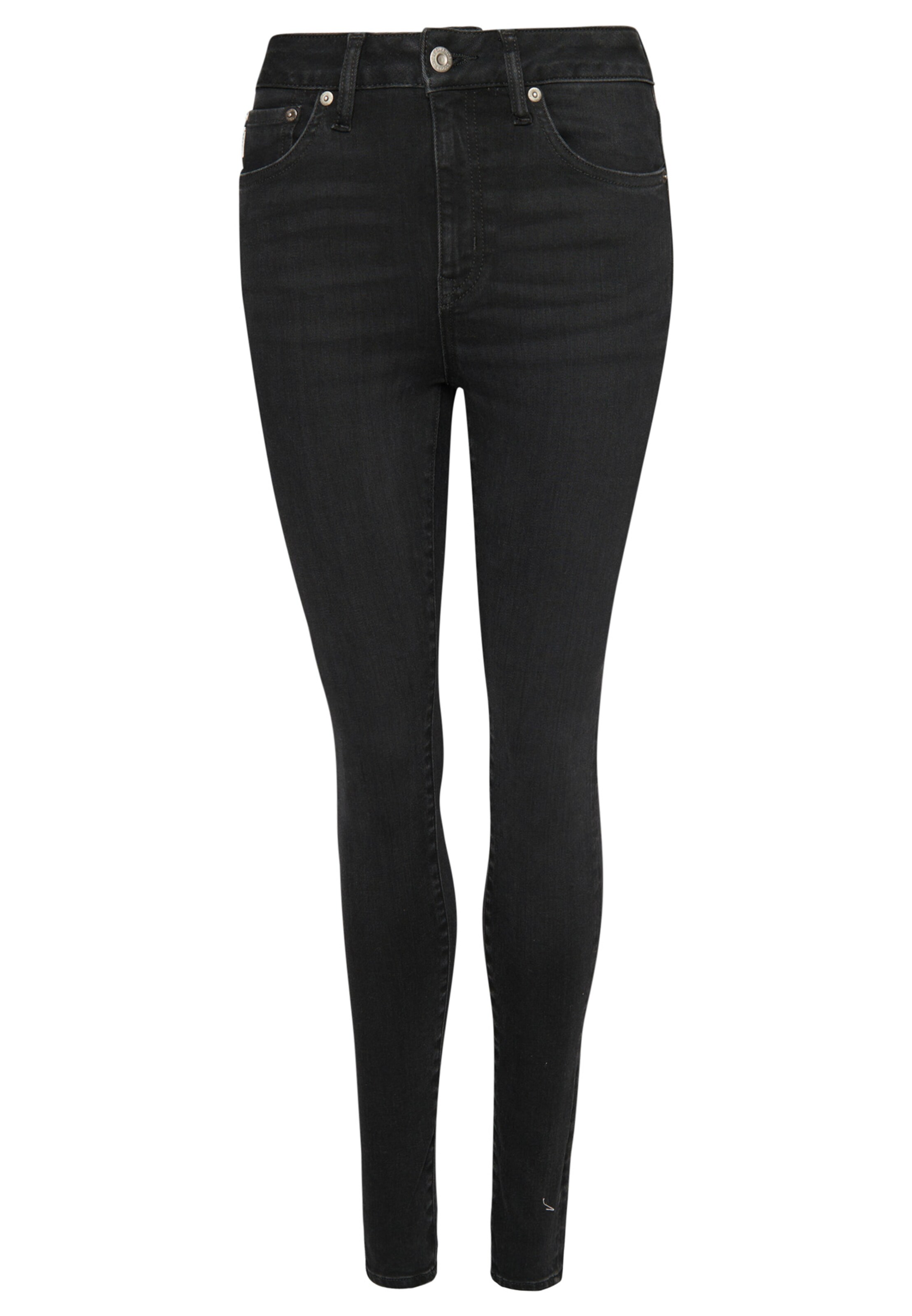 Superdry Skinny Jeans in Zwart: voorkant