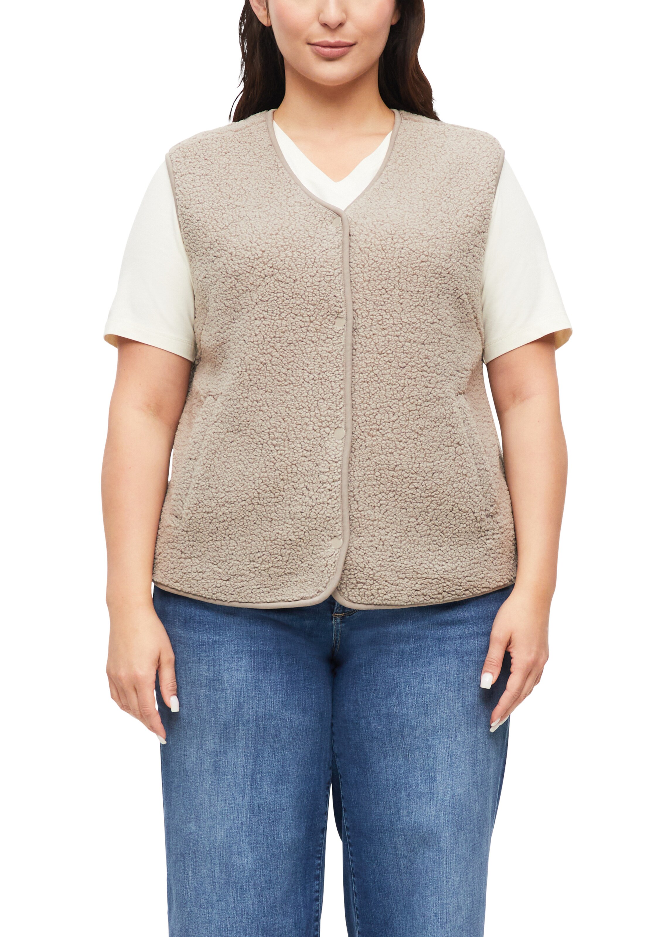 s.Oliver CURVE Weste in Beige