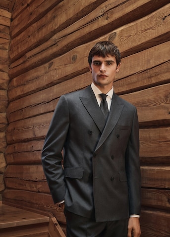 MANGO MAN Slim Fit Sakko 'Siena' in Grau