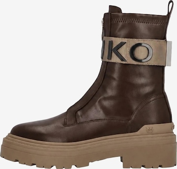 PINKO Botki 'PINKO MIA 13 ANKLE BOOT CALF LEATHER/ ST RETCH SPREADING Scarpe' w kolorze brązowy: przód