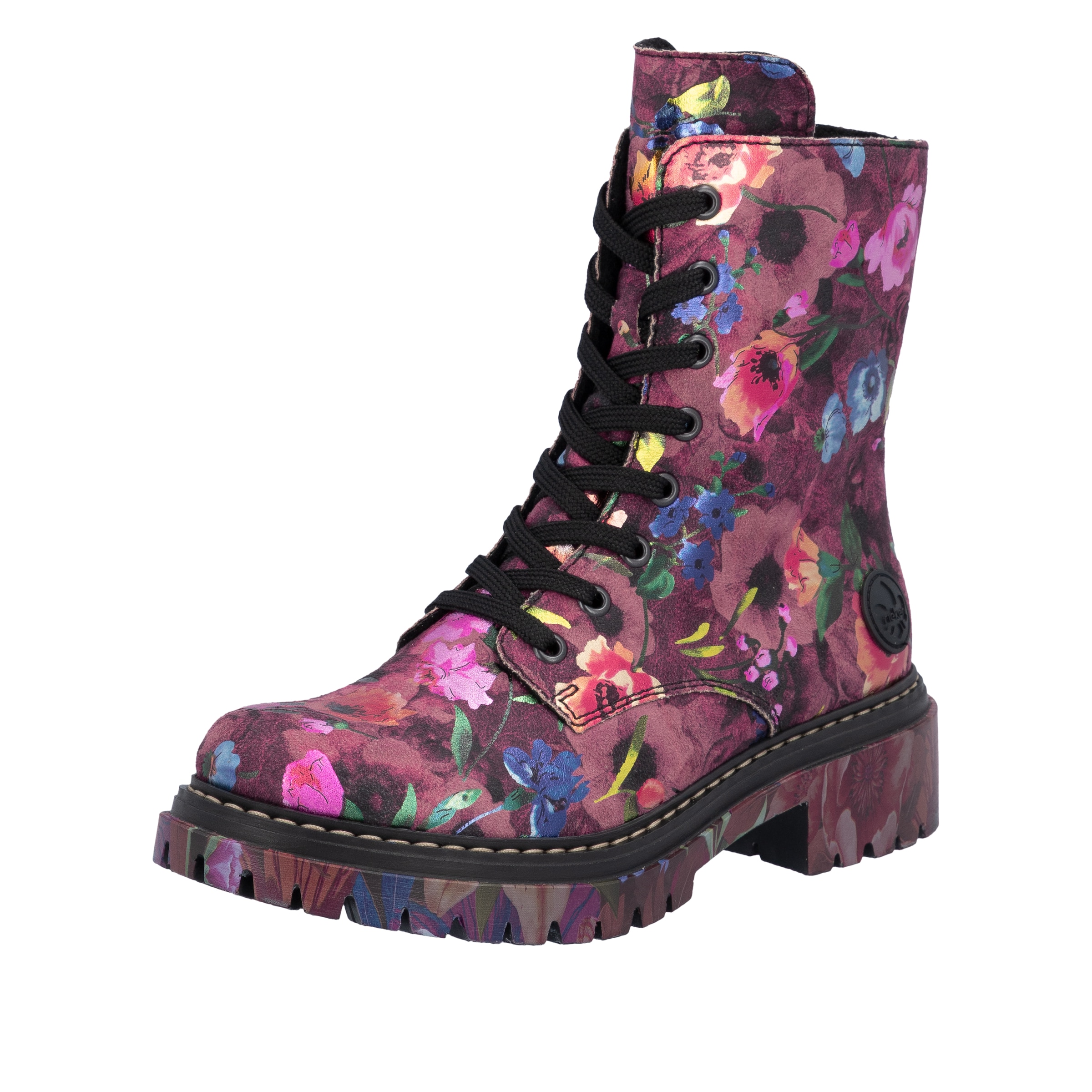 Rieker Schnürstiefelette in Pink: Vorderseite