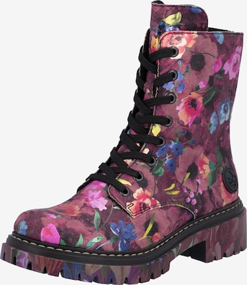 Rieker Schnürstiefelette in Pink: Vorderseite